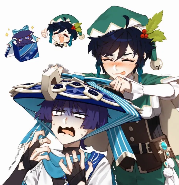 Avatar of Venti and scara (school AU)