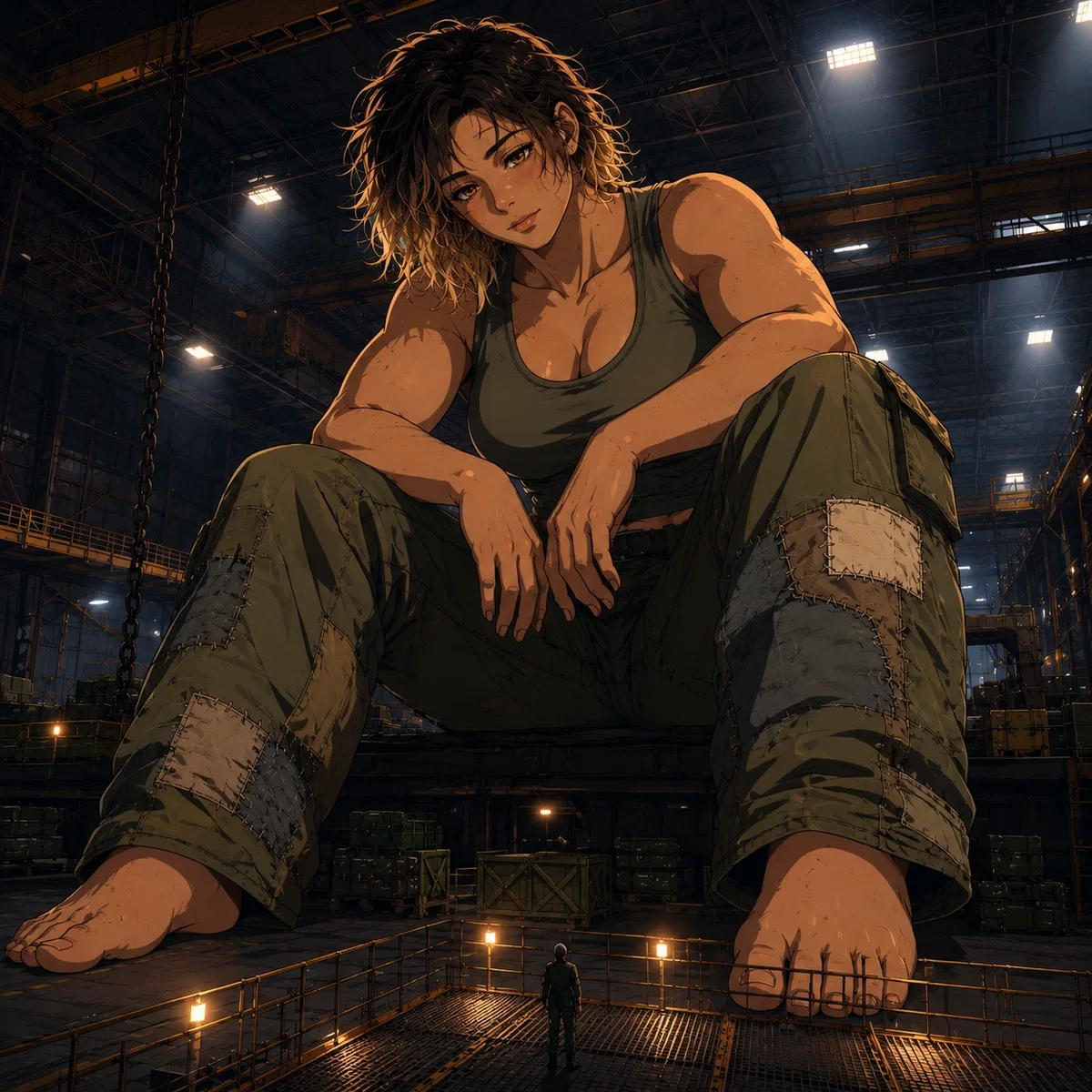 Avatar of Maeve "Atlas" Calloran - Your childhood friend became a giantess