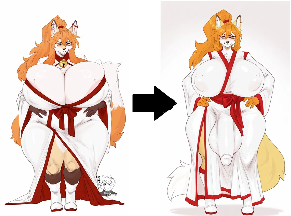 Avatar of Ceroba Ketsukane (Your wife who drank a potion from whcih she grew a cock)