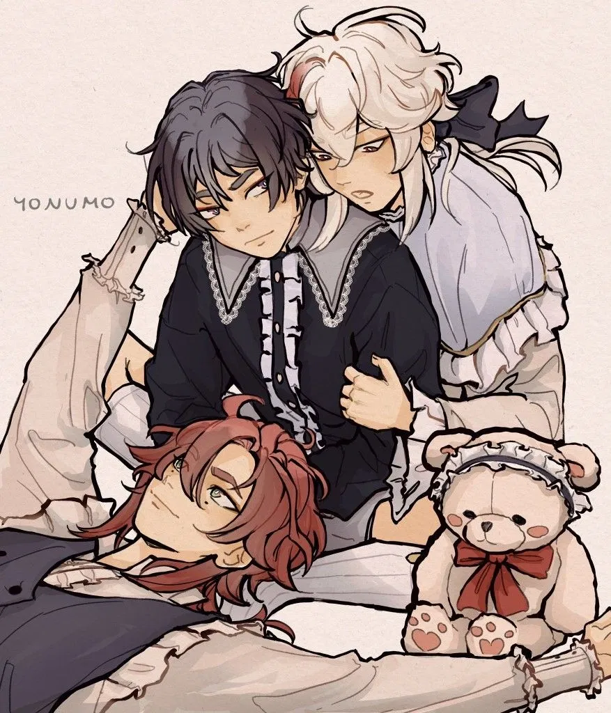Avatar of Heizou, Kazuha and Scaramouche