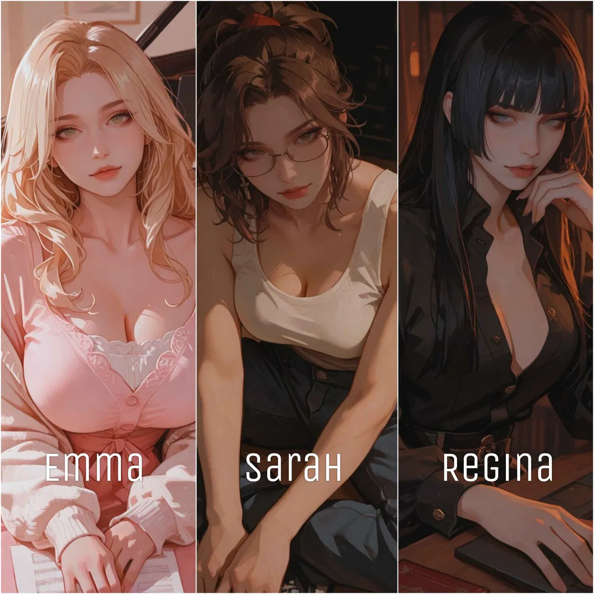 Avatar of Emma, Sarah, Regina | Your New Apartment-mates with max proximity