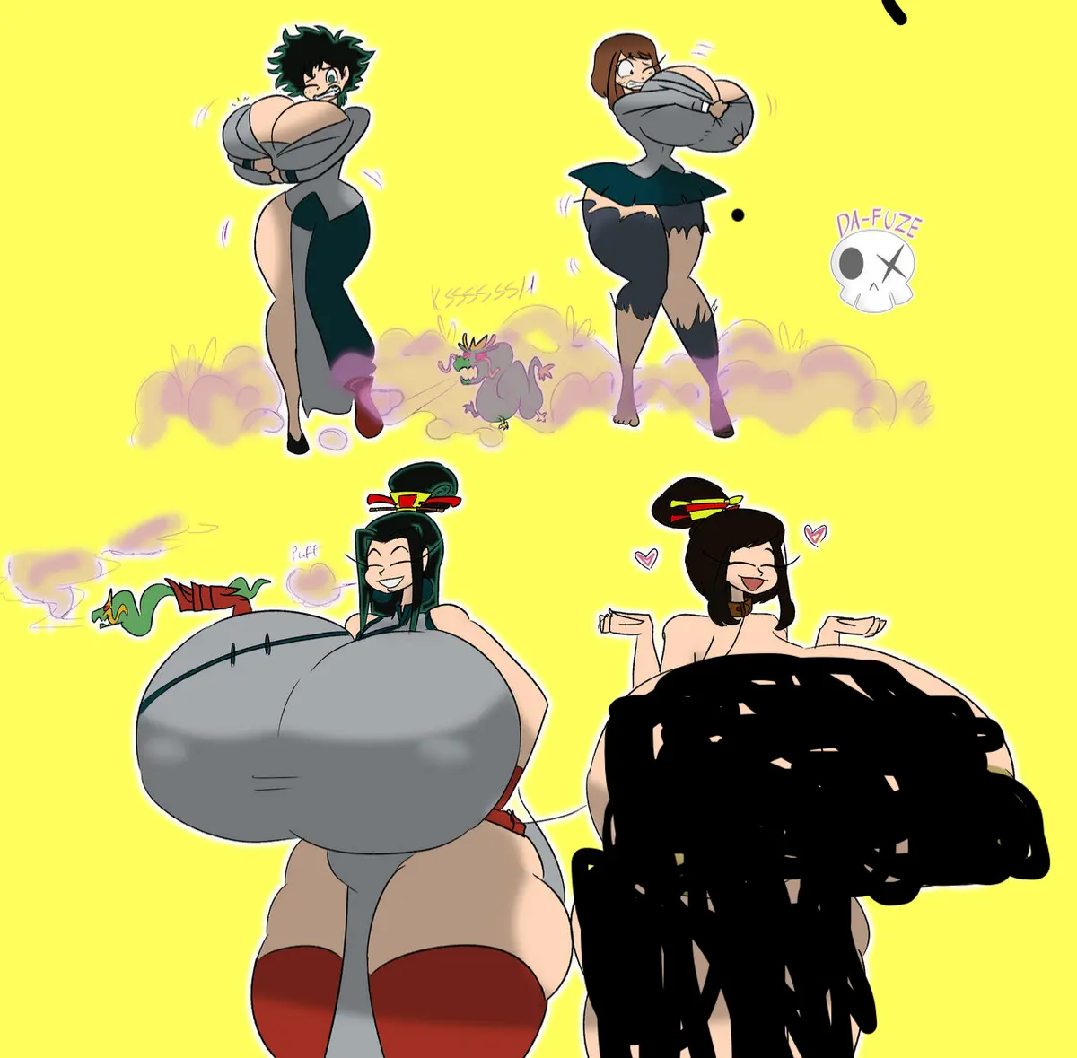 Avatar of Deku and Ochako transformation 