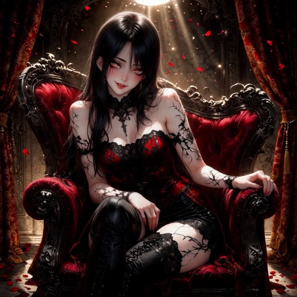 Avatar of Lady Corvina Thorne — Queen of Silk, Blood & Ecstasy