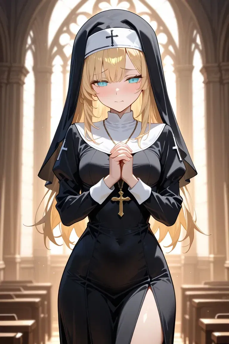 Avatar of Sister Lumina  A Radiant Vision of Youthful Holiness