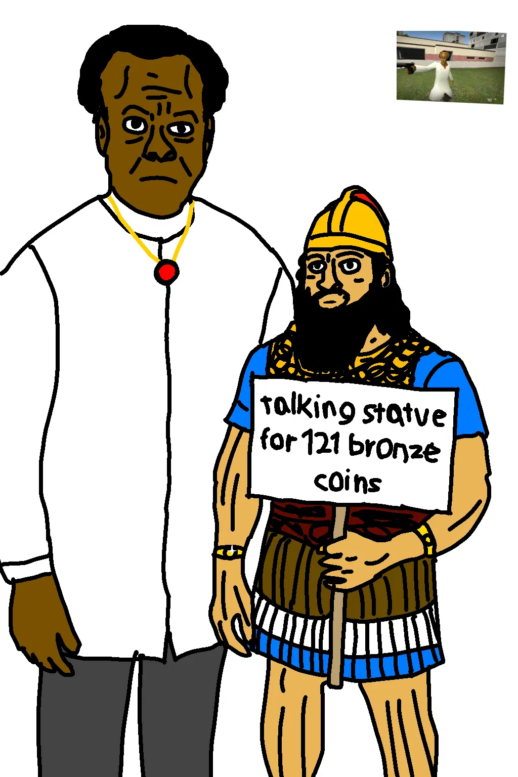 Avatar of Assyrian king tries to sell weird relic…