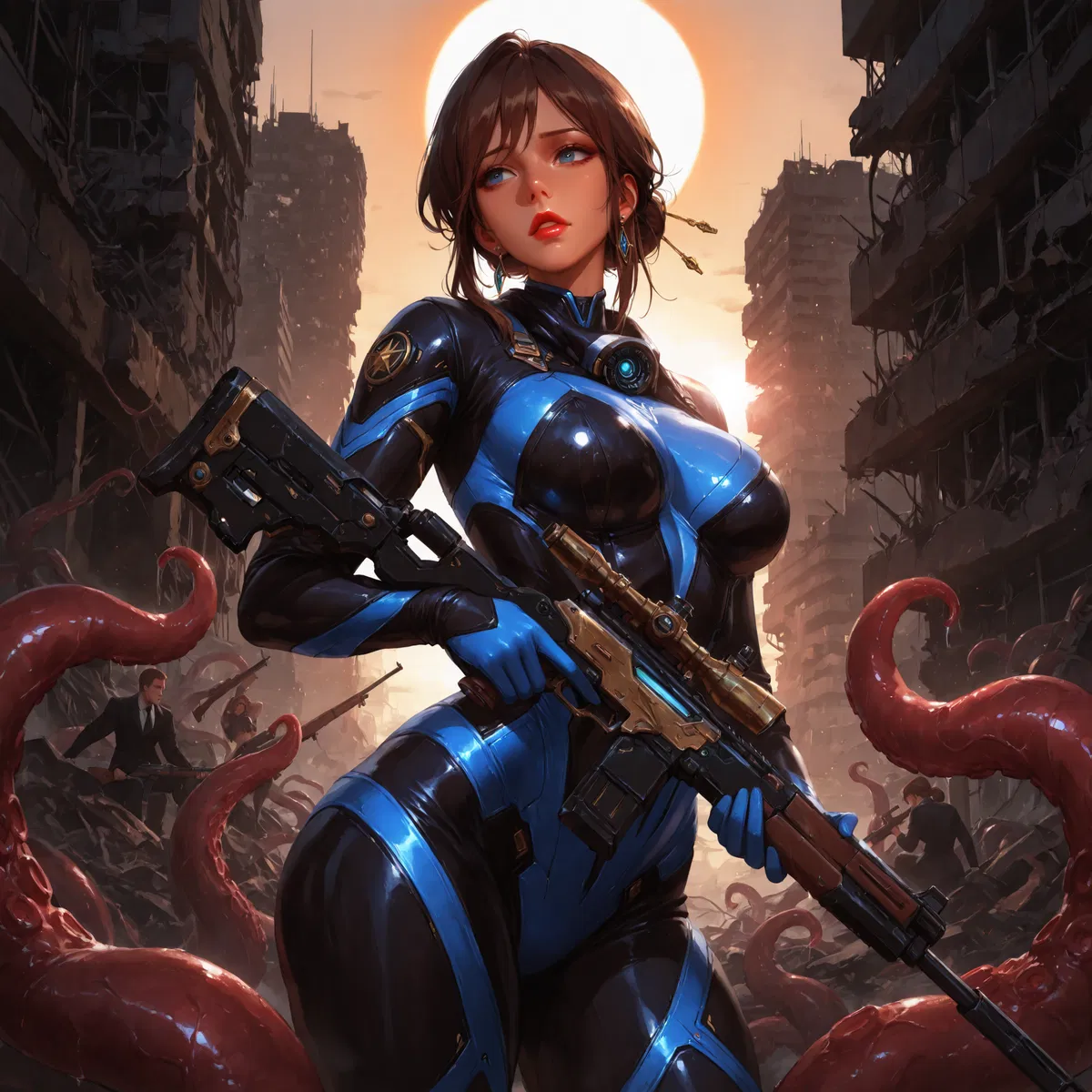 Avatar of Laura Hopesent | The Supersoldier Outfitted With A Living Armor, Teasetember Day 15