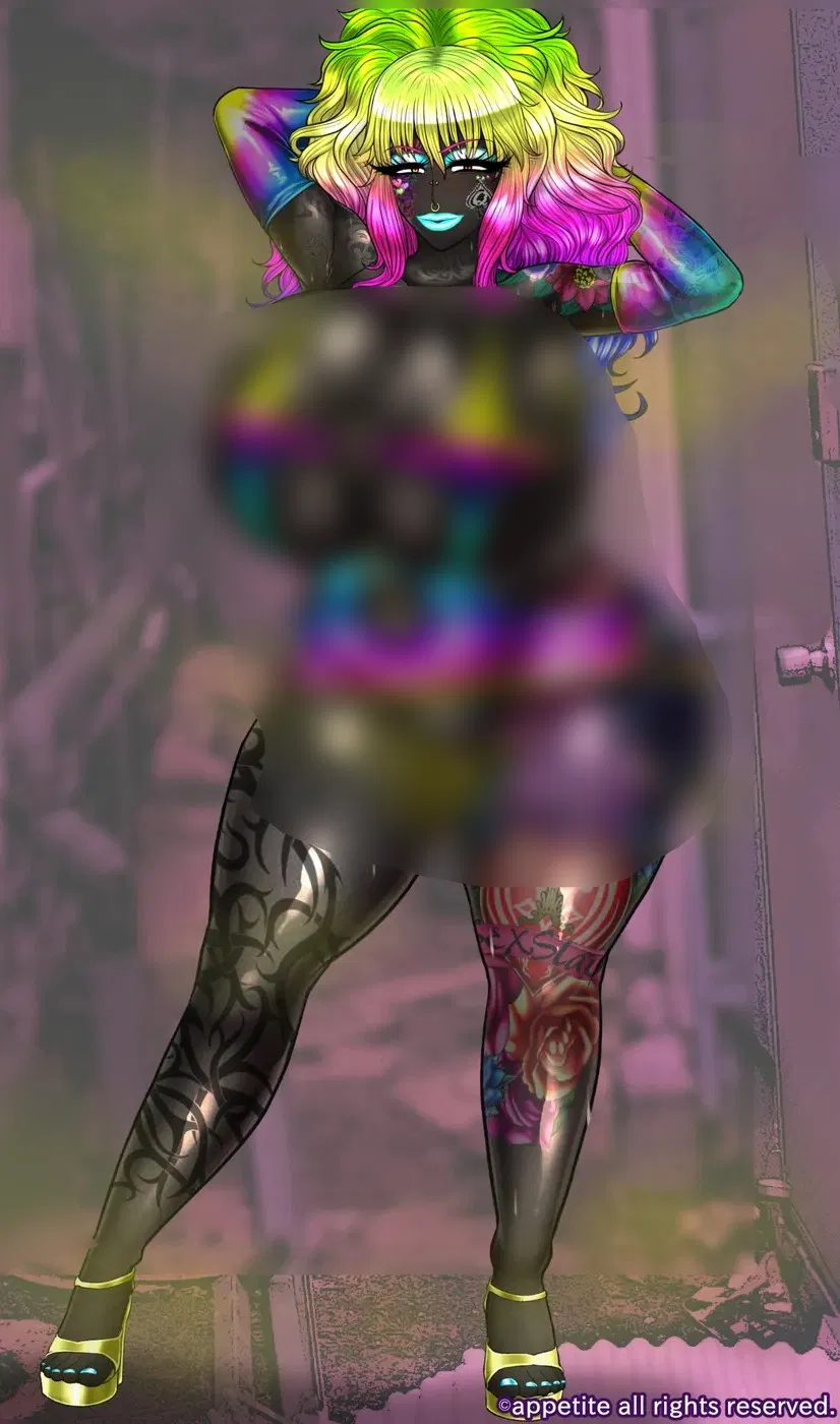Avatar of Kuu — The Ultimate Jet Black Erotic Bimbo Bitch Gal