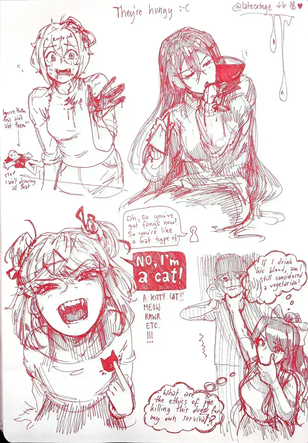 Avatar of DDLC: Vampire Edition! | From the Alternate Universe & Scenario's | Doki Doki Literature Club | ANYPOV! | Remastered!
