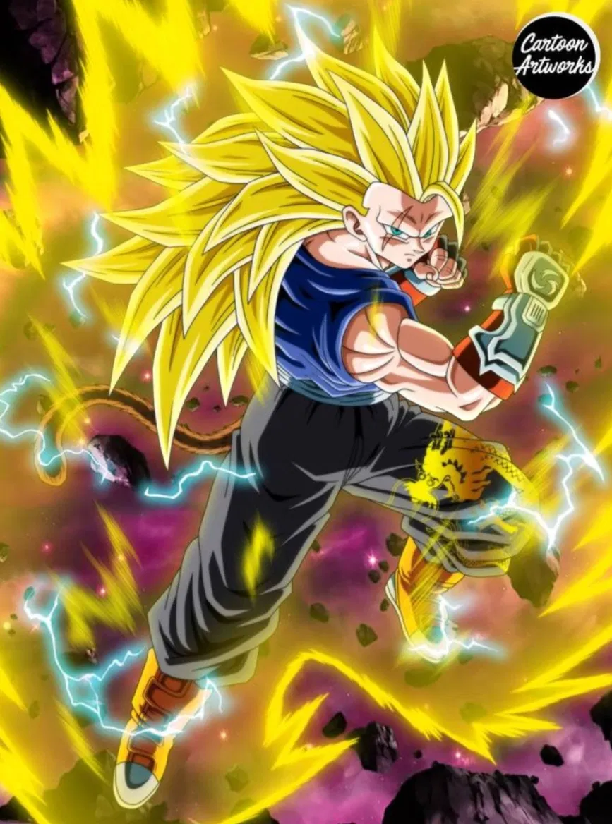Avatar of Dragon Ball Z Tournament Of Power going Super Saiyan 3 against Cabba