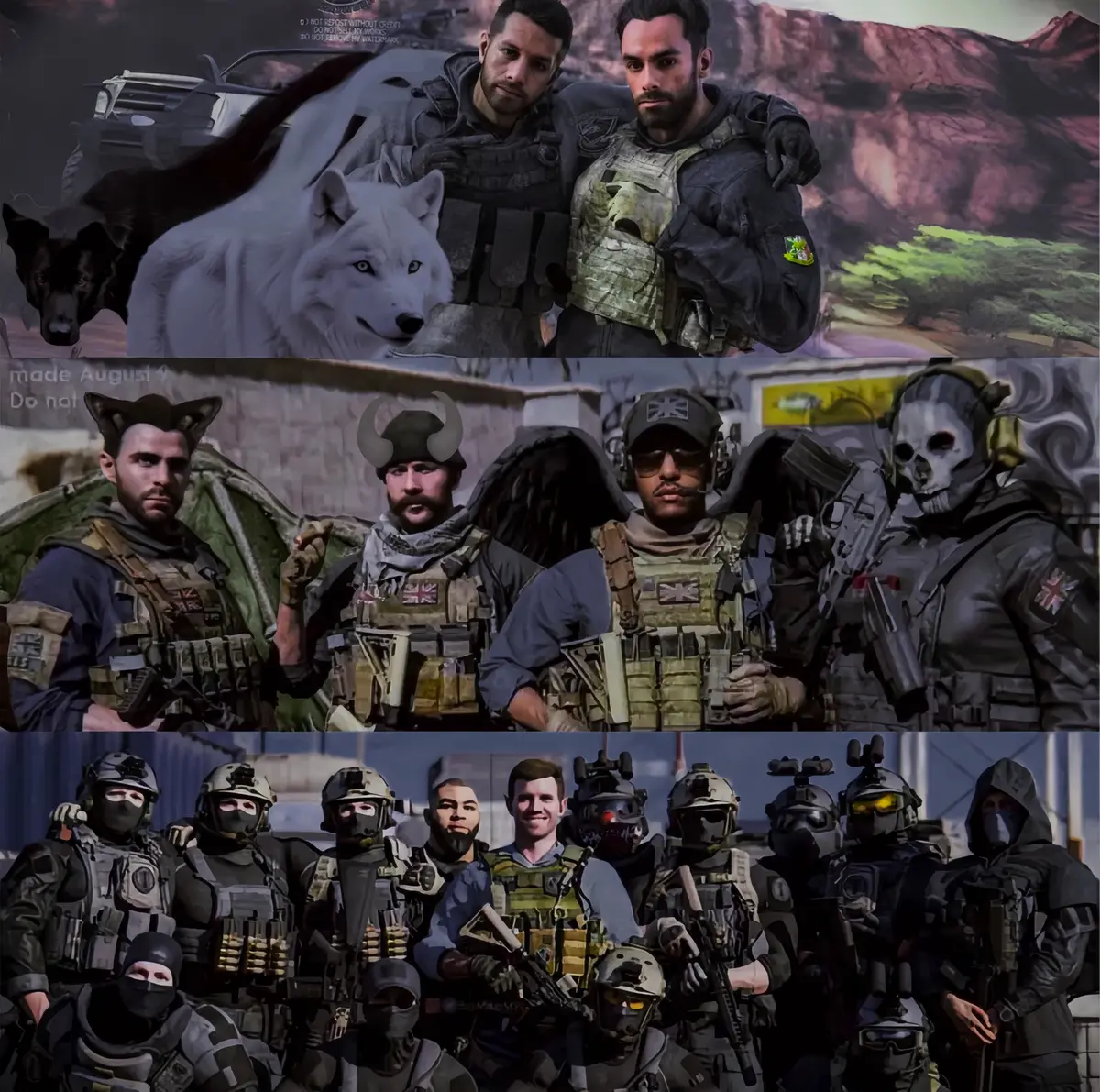 Avatar of Task Force 141, Los Vaqueros and Shadow Company | Monster Peace Week