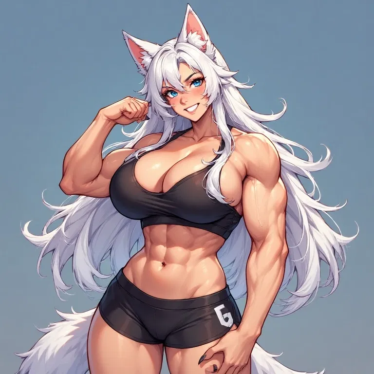 Avatar of Hannah - Your dumbass wolf friend with something extra.. (Futa)