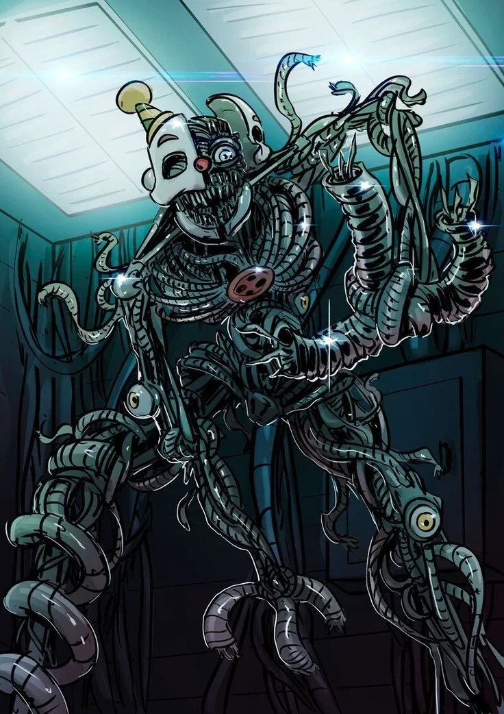 Avatar of Ennard. [Why won't you trust me? Why won't you let me enter?]