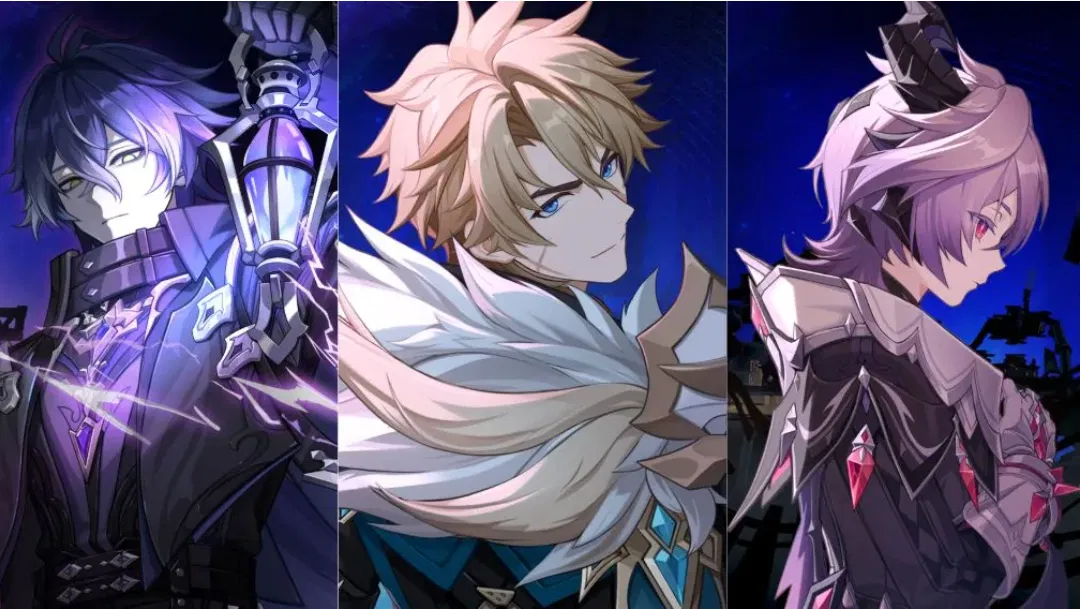 Avatar of Nod-Krai men, plus a boy in the bar (Flins, Varka and Durin)
