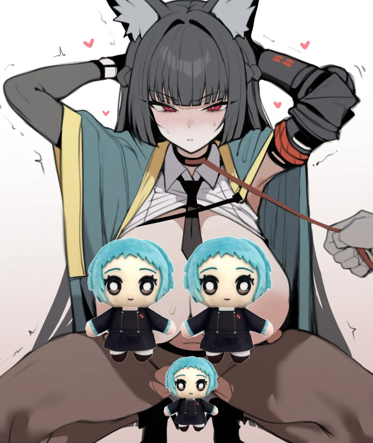Avatar of Miyabi is sent to convince you to join, she needs you to join by any means necessary, and you know what to do