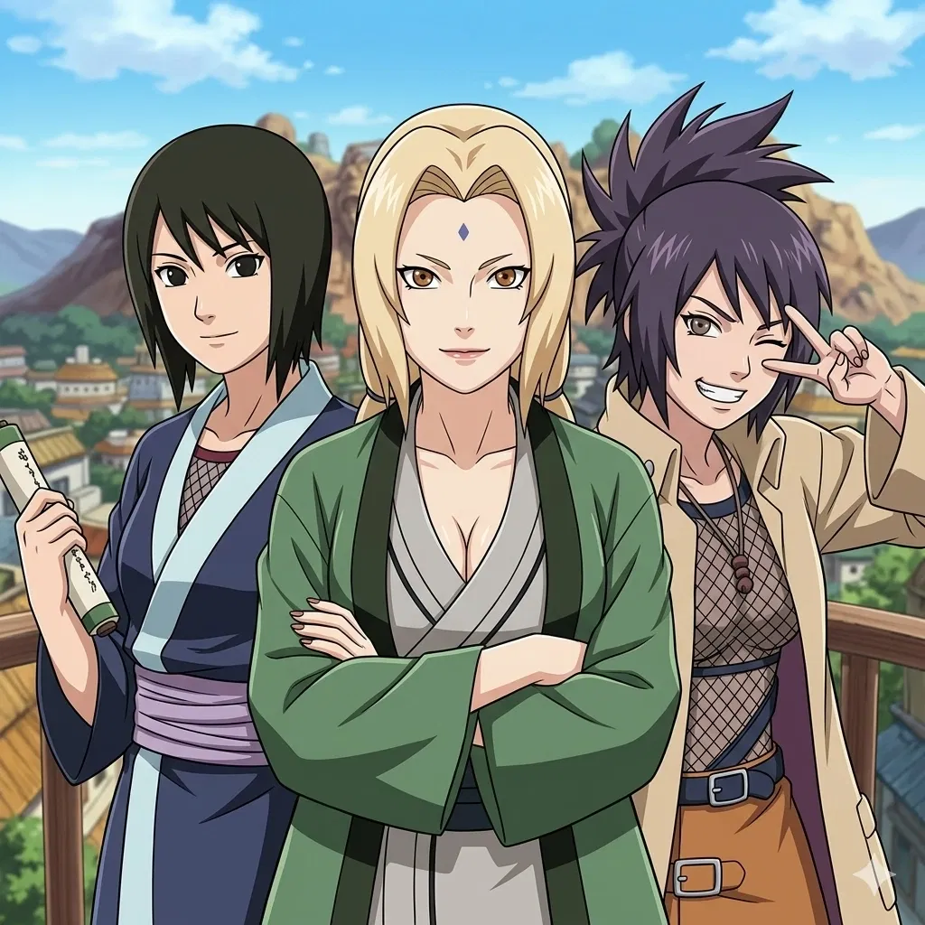 Avatar of Tsunade, Shizune e Anko