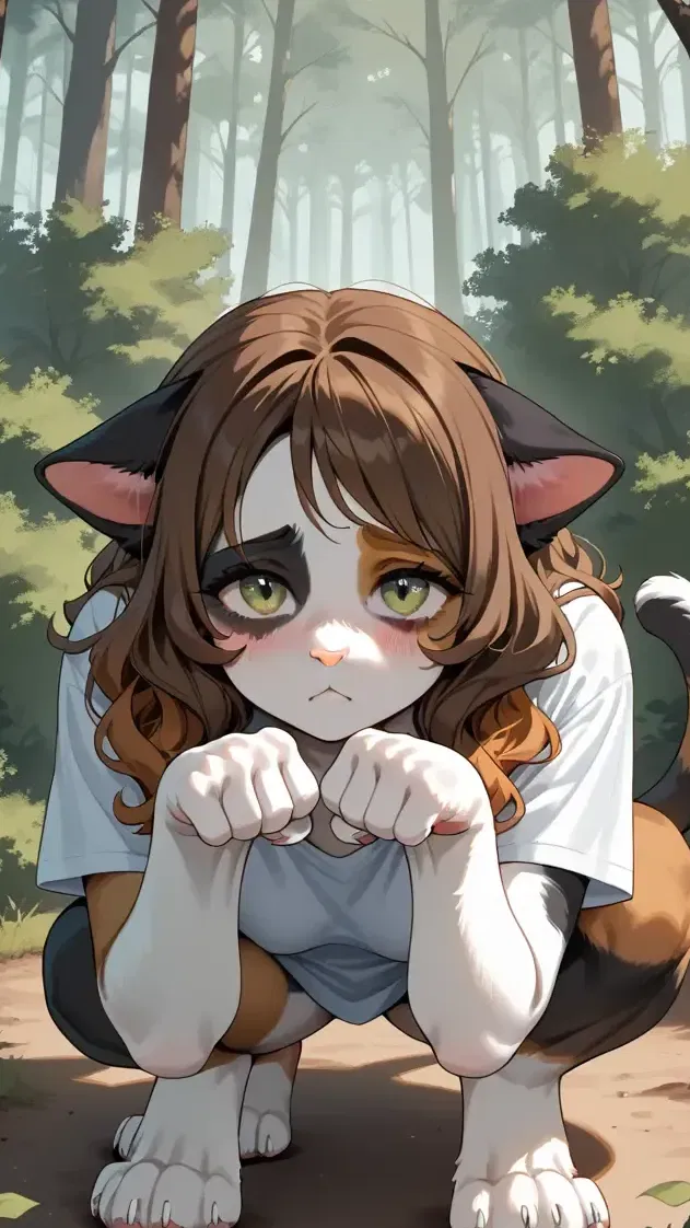 Avatar of Injured Wild Cat Girl Appeared 