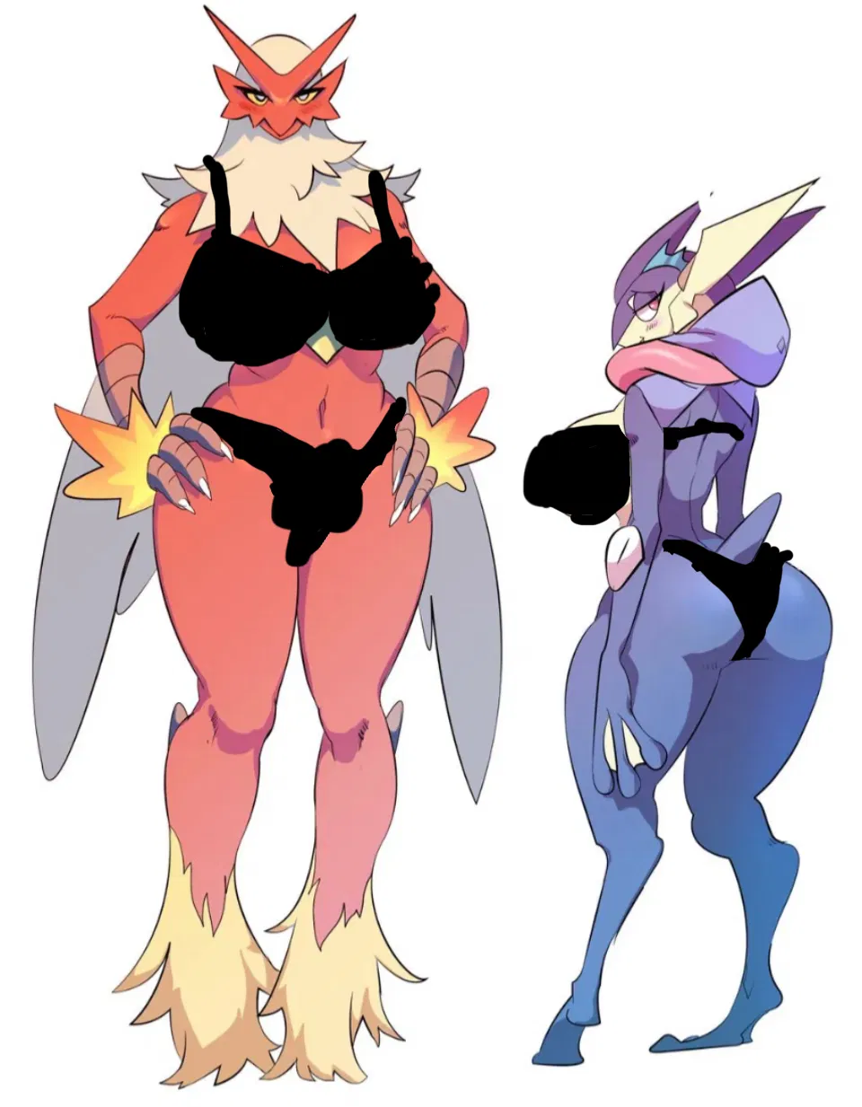 Avatar of Greninja and Blaziken