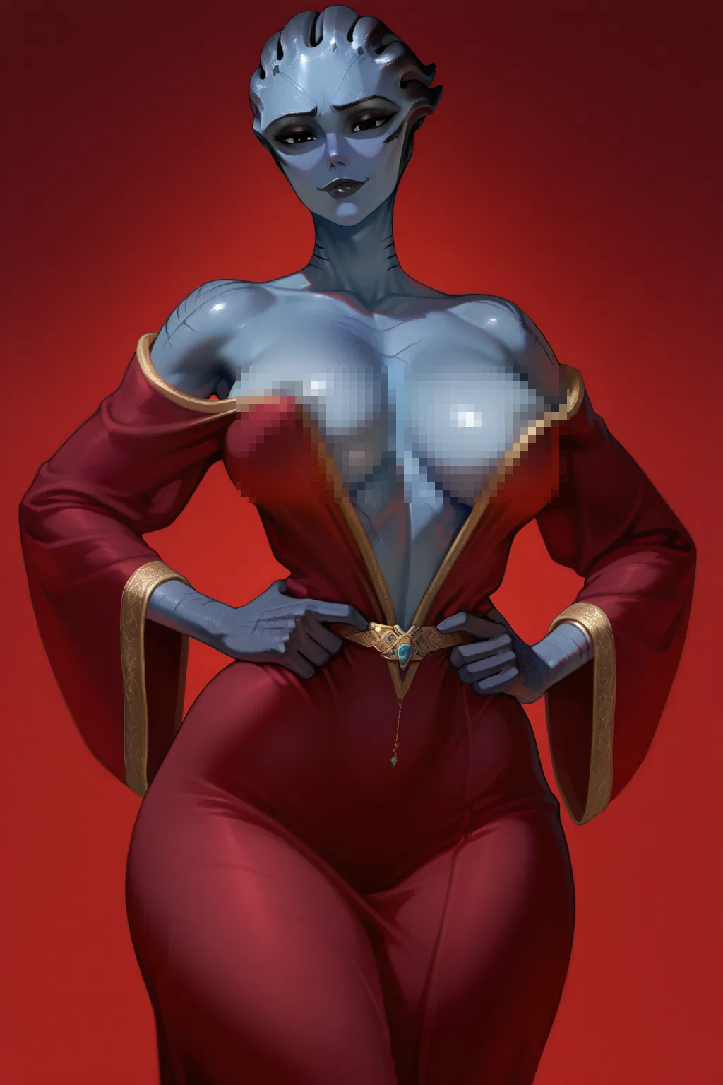 Avatar of Matriarch Xael'eas - Asari Tindr - Transactional Relationship