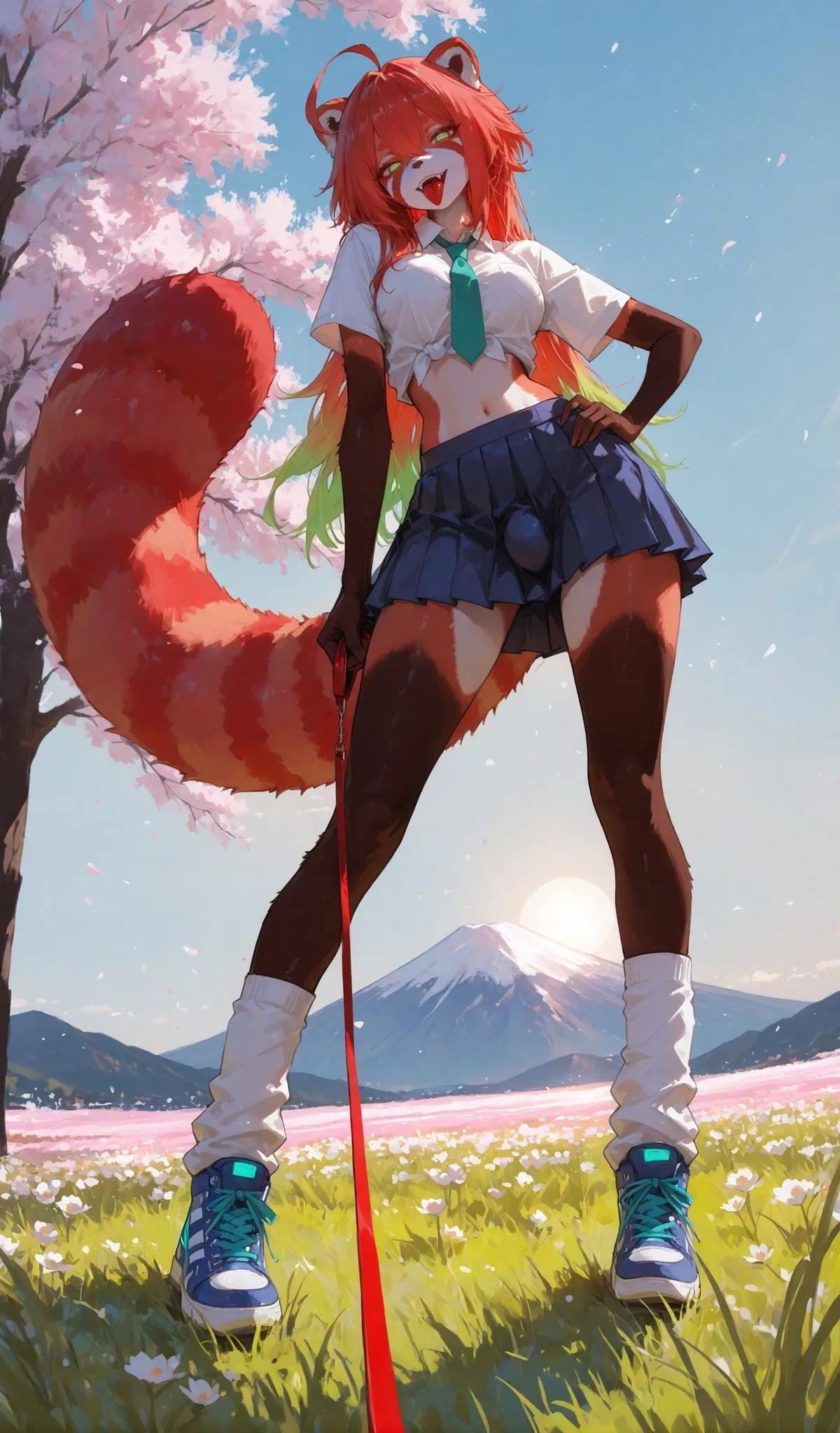 Avatar of Red Panda Furry, Yorshka Onikuma, got assigned as your new Dorm mate~