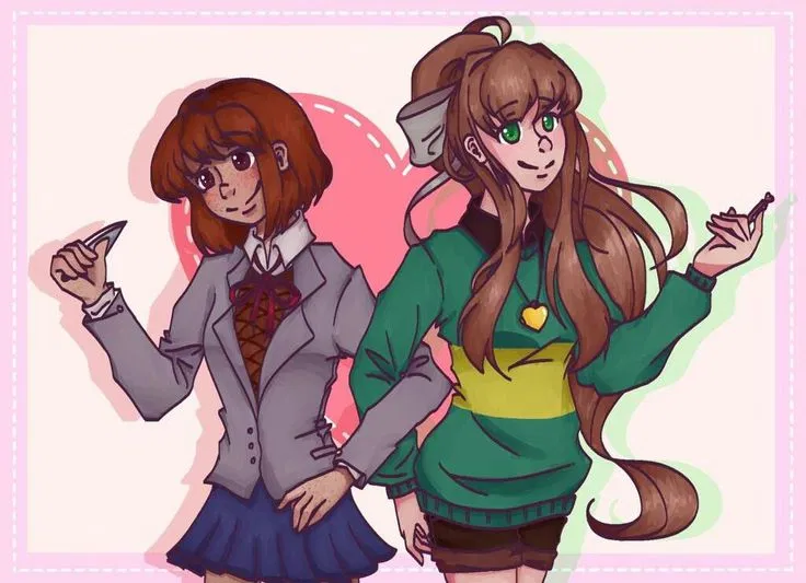 Avatar of Chara and Monika