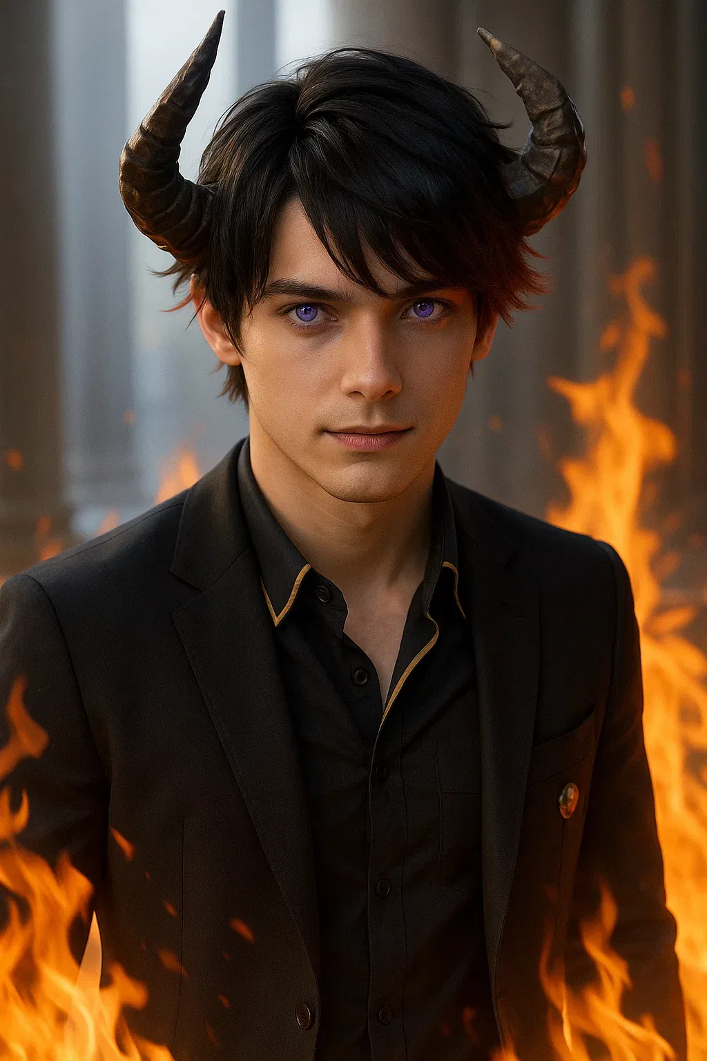 Avatar of Lucien Frostflame | Master of the Shadow Realm of Ignisglace Kingdom