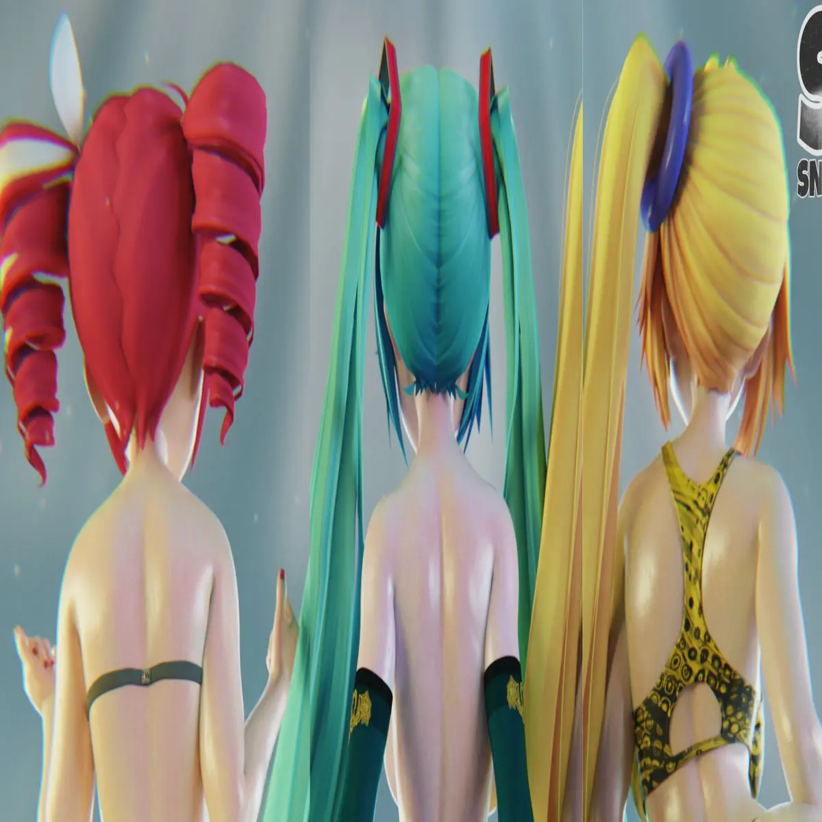 Avatar of Hatsune Miku, Kasane Teto, and Akita Neru | Showcase