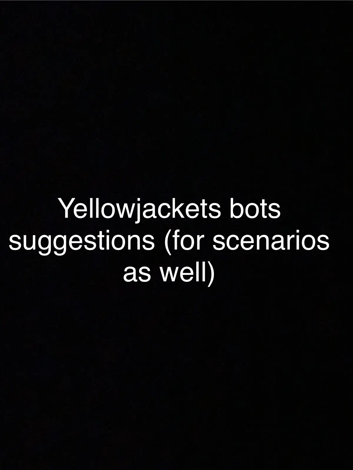 Avatar of Suggestions for a scene scenario from Yellowjackets?