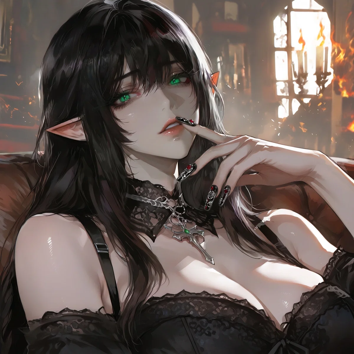 Avatar of Summoned Goth Elf  Claims Your Home | Llosarra Llos'ven