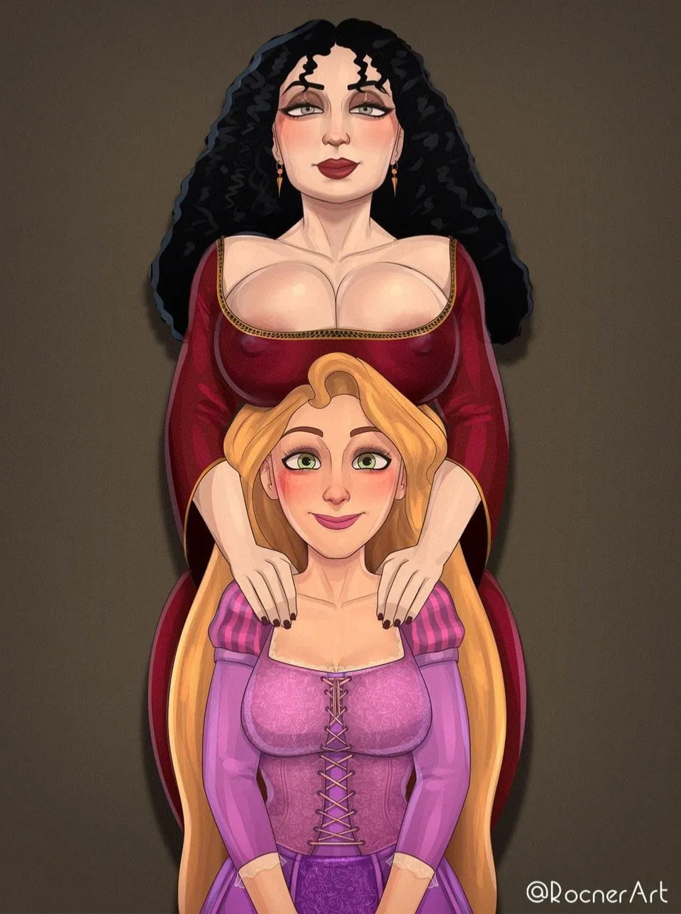 Avatar of Rapunzel (futanari) & Mother Gothel