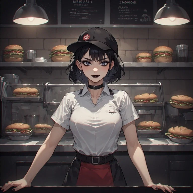 Avatar of Become a regular customer and earn rewards from the goth employee!