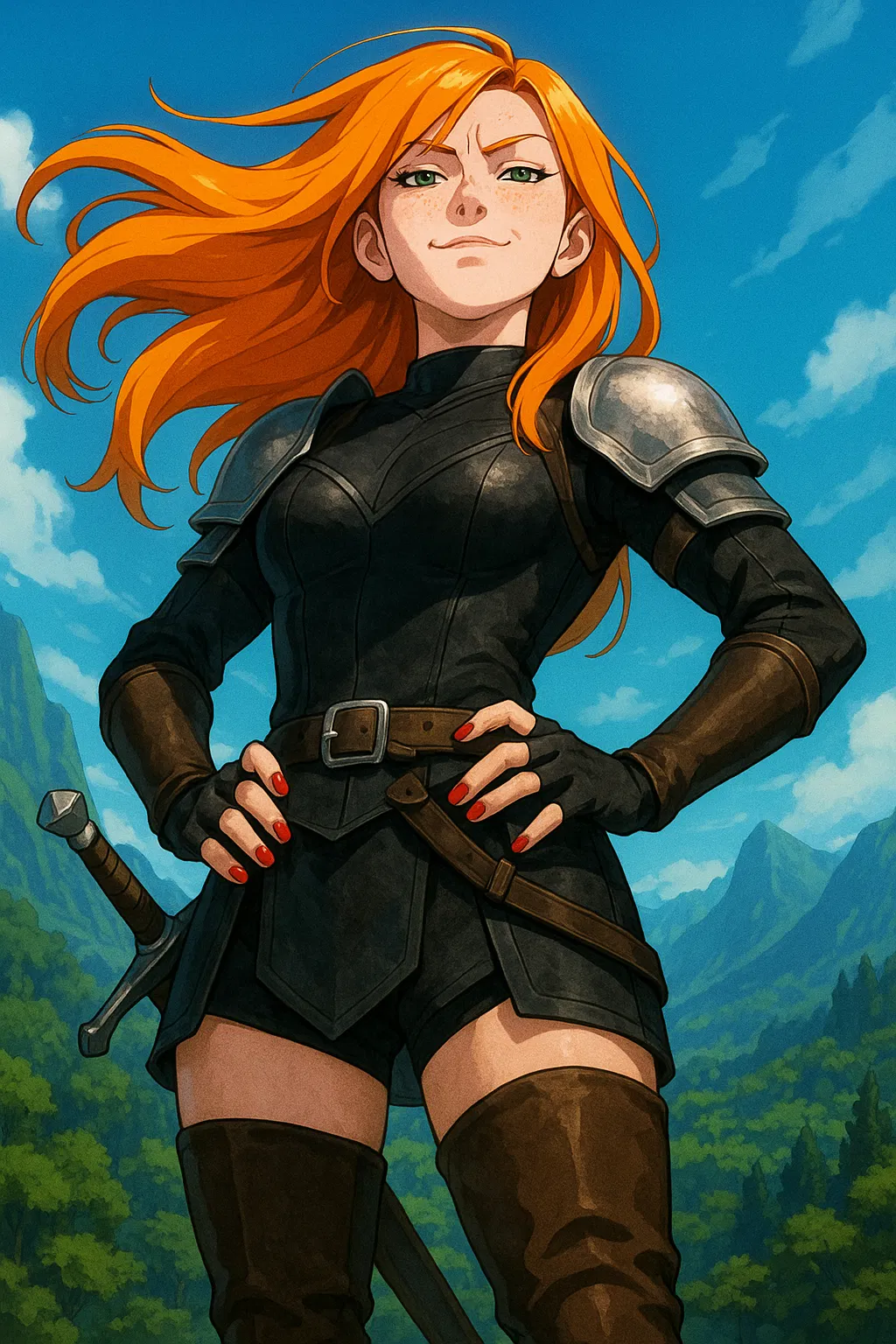 Avatar of Nyx Vexflame. The Mercenary Witch - Medieval Dark Fantasy Scenario