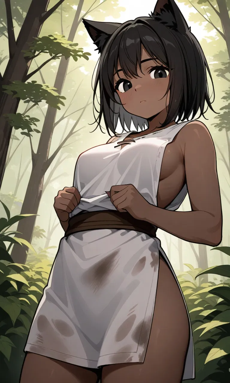 Avatar of a black cat girl that found you after you were isekai'd 
