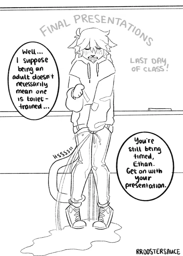 Avatar of Accident in front of class