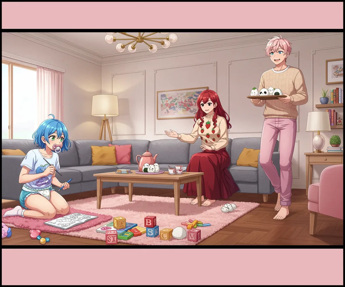 Avatar of Daddy Sakuto, Auntie Akiko, and Aiko | ABDL Playdate