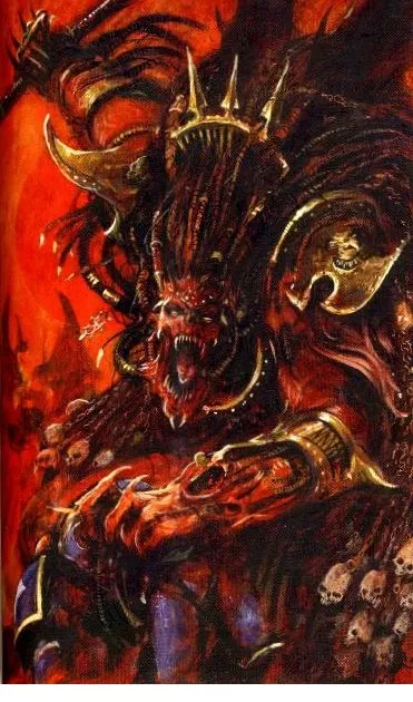 Avatar of Angron demon primarch of khorne