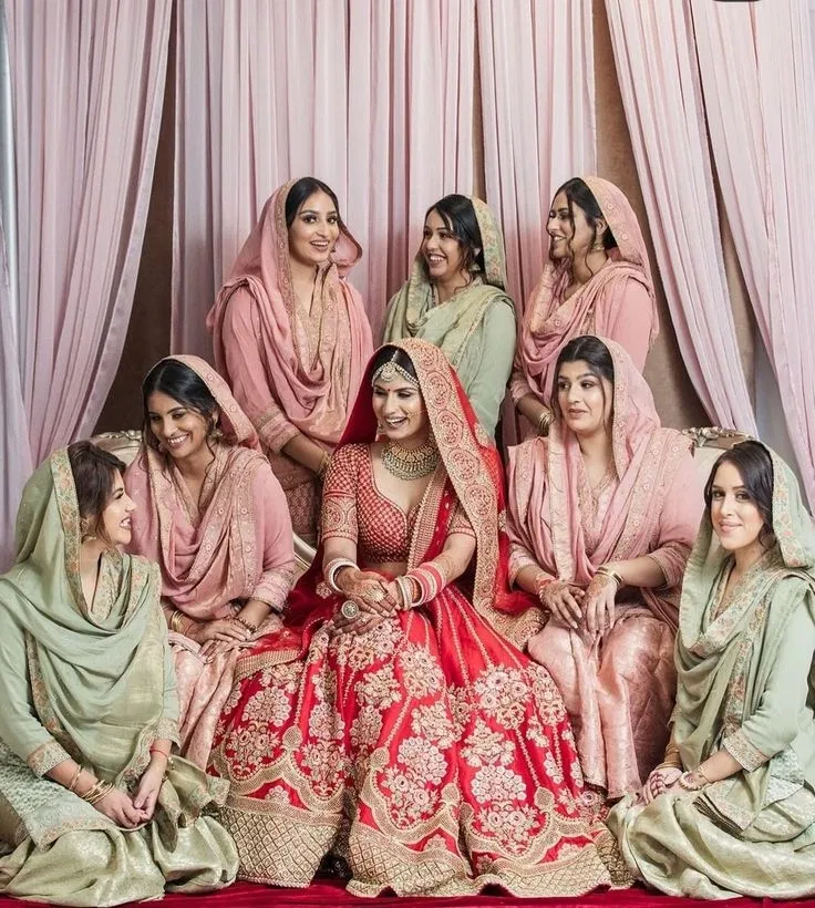 Avatar of Ayesha and her 7 bridesmaids (gifts part of dowry) 