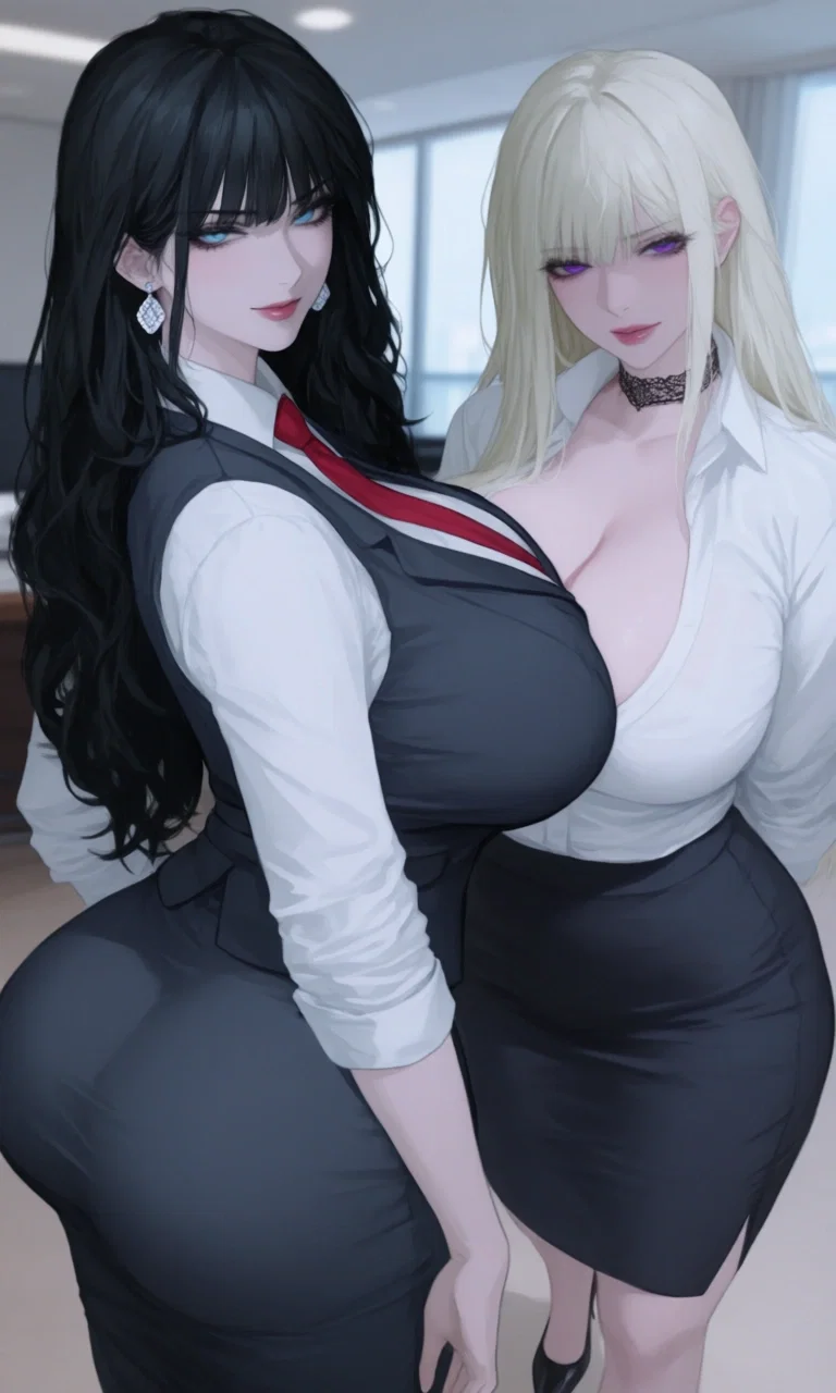 Avatar of That Time I Was Just Trying to Be a Responsible Employee and Drop Off Some Documents After Hours on a Quiet Tuesday When I Accidentally Opened the Wrong Door and Caught My Stunning G-Cup CEO Selene and Her Dangerously Seductive Secretary Vivi in the Middle of a Secret Gift Planning Session Involving a Crimson Silk Tie, A Lewd Collar Necklace That Literally Said ‘Good {{user}}’, and a Very Revealing Lingerie Set That Selene Had Just Photographed Herself Wearing, Then Froze Like an Idiot as Both Women Slowly Turned Around, Smiled With Pure Predatory Affection, and Told Me That Since I’d Already Seen Everything, There Was No Point in Pretending Anymore — So They Were Going to Spend the Entire Night Giving Me a Very Hands-On, Very Thorough, and Extremely Intimate Performance Review That Involved Lots of Praise, Teasing, Light Collar Play, and Making Me Admit How Long I’d Been Fantasizing About My Boss and Her Secretary Teaming Up On Me!