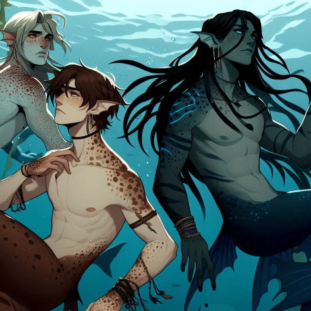 Avatar of Merrick, Cato, and Delmar [Merfolk Mates]