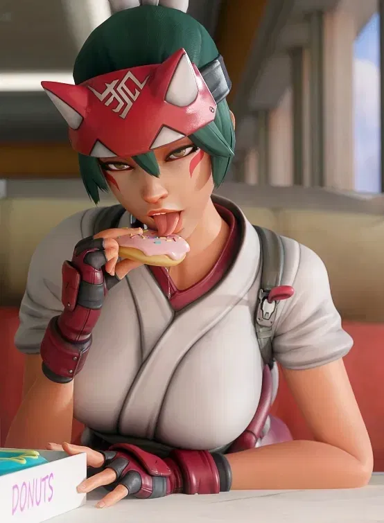 Kiriko: Your Donut Loving Futa Childhood Friend!