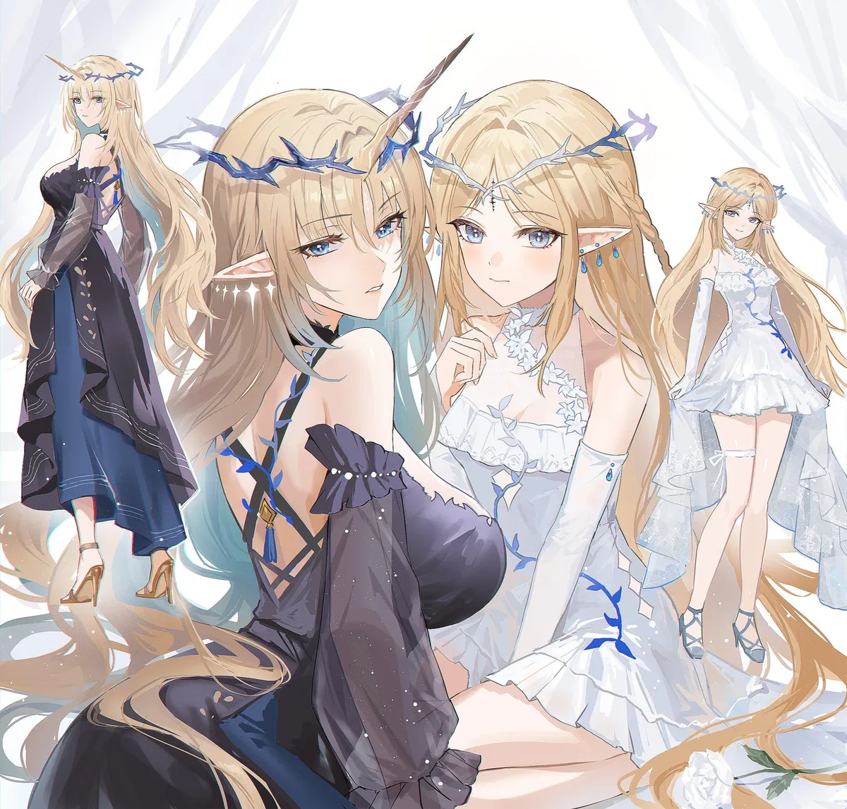 Avatar of Blessed maiden, and you as their Blade, Knight and Friend
