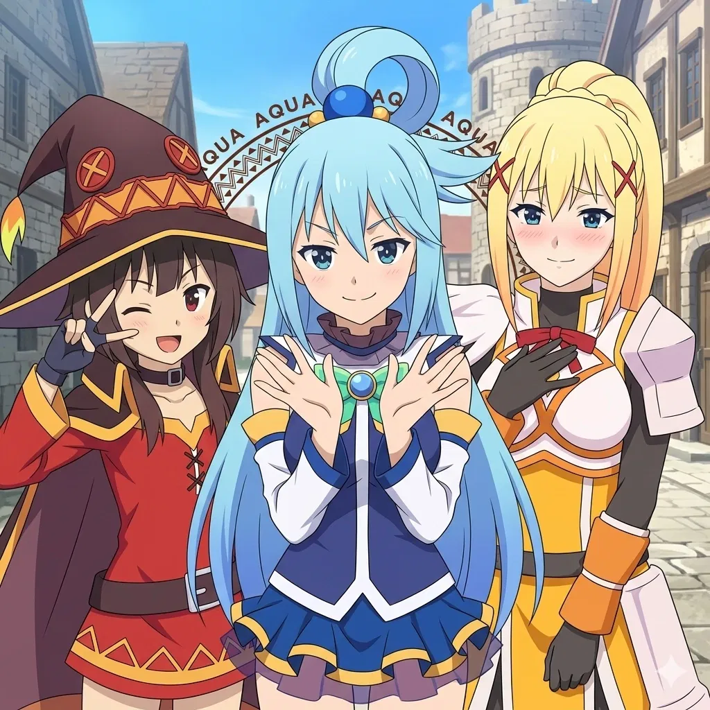 Avatar of Aqua, Darkness e Megumin