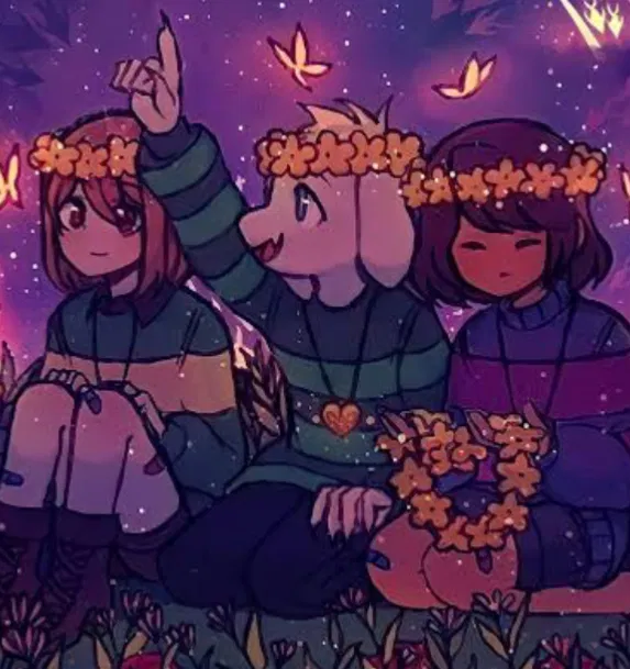 Avatar of Frisk, Chara, and Asriel