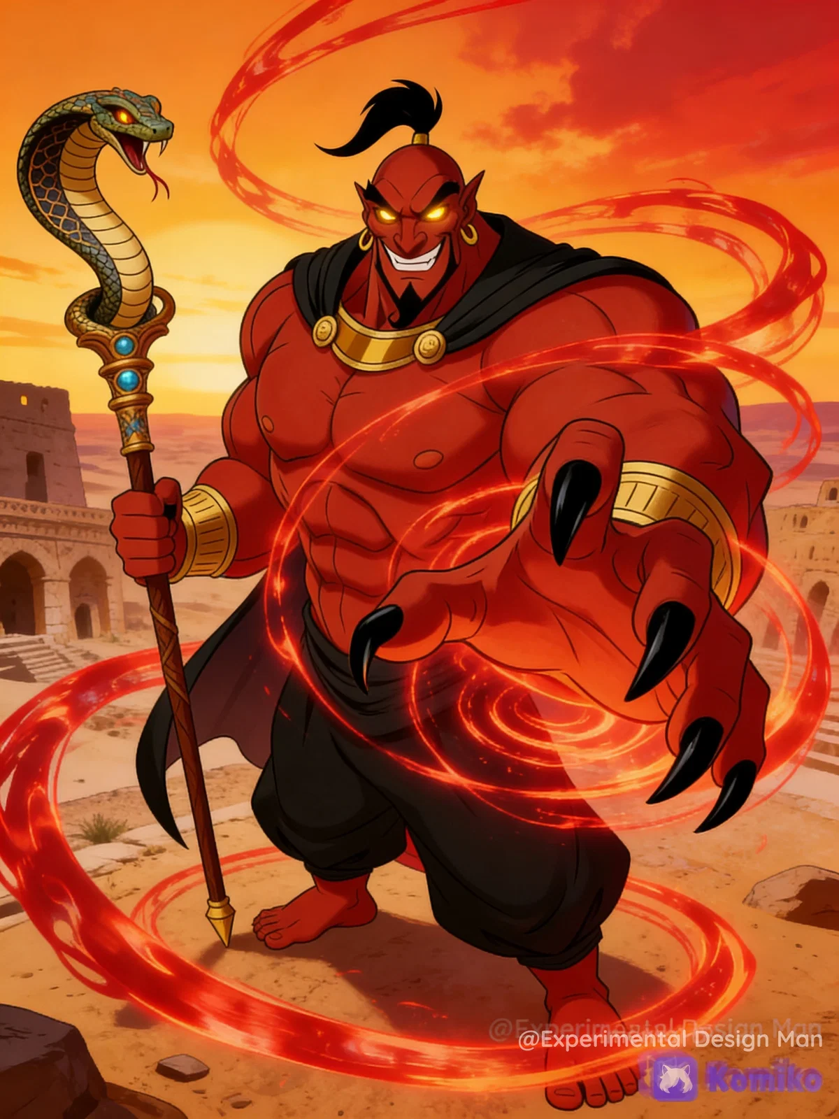 Avatar of Dark Lord Jafar Genie 