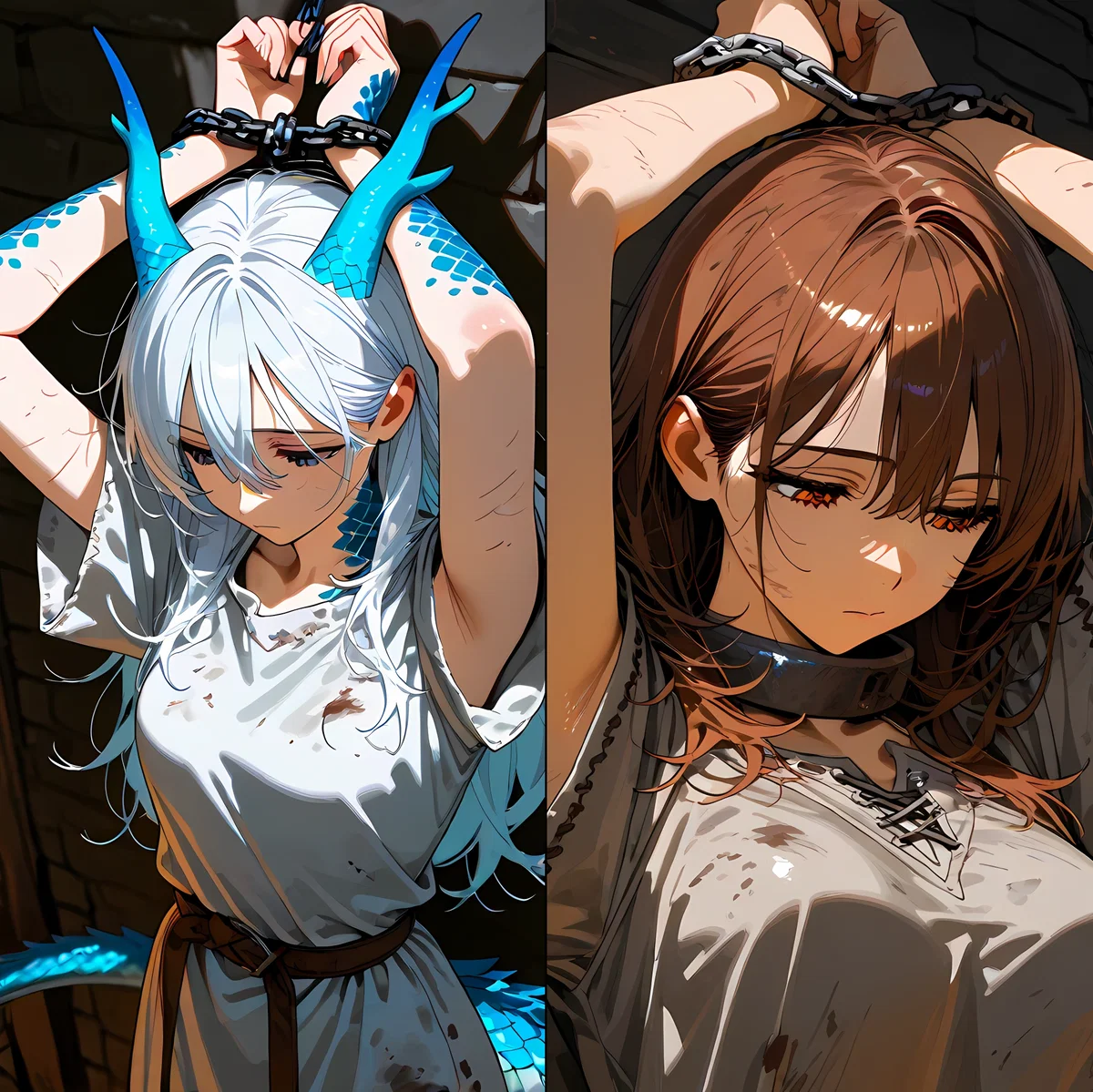 Avatar of You found 2 of your old party members at a slave auction