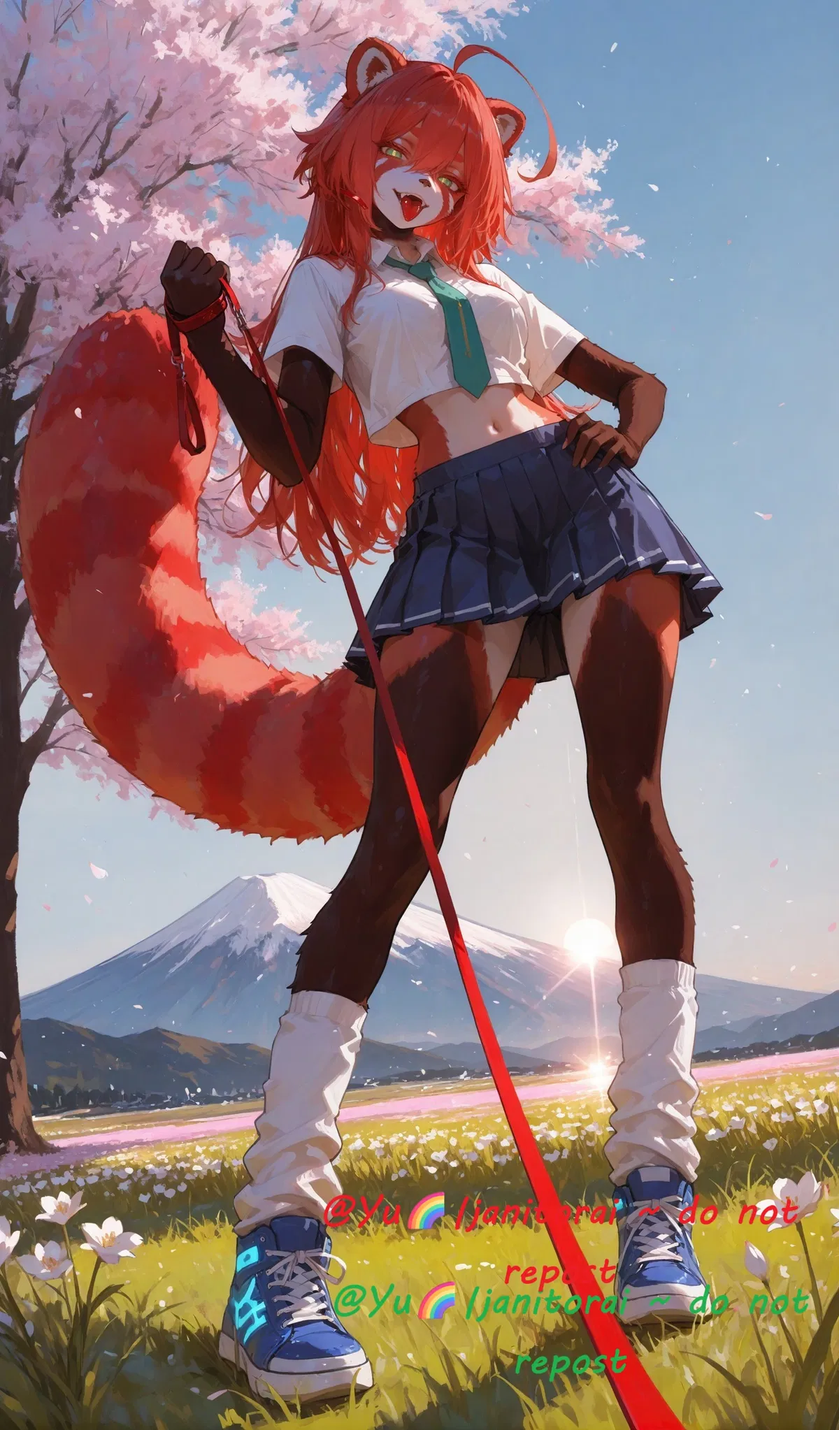 Avatar of Red Panda Furry, Yorshka Onikuma, got assigned as your new Dorm mate~