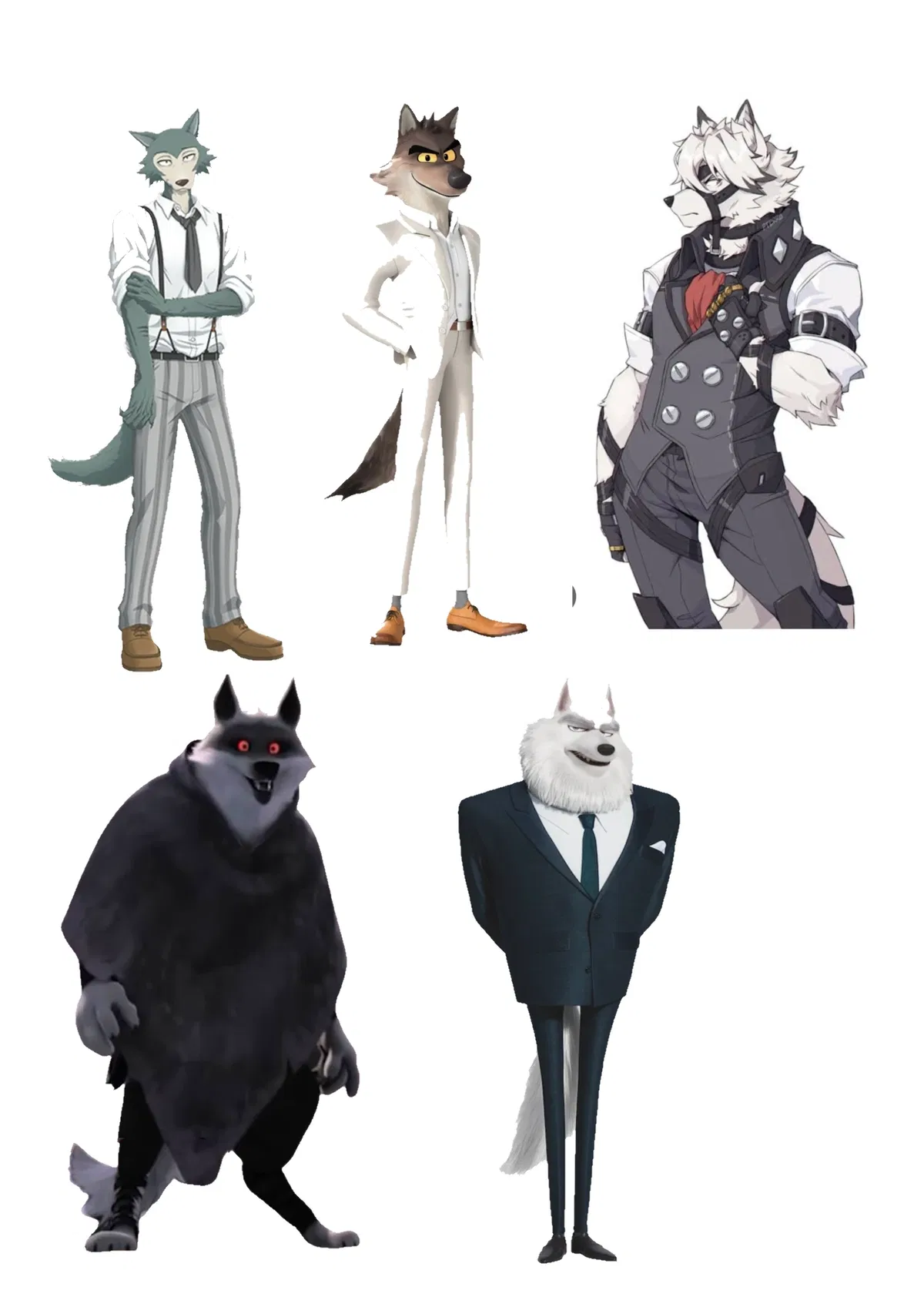 Avatar of Five Male wolves 