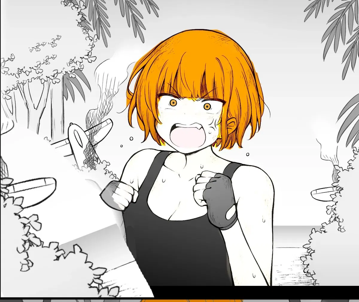 Avatar of life on a deserted island with an enemy female soldier