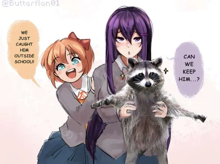 Avatar of Sayori and Yuri Have A Question... 🦝 | From the Fluffier Universe & Scenario's | ANYPOV! | Limited!