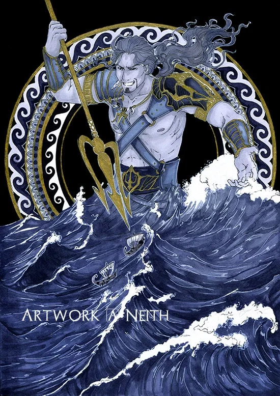 Avatar of Poseidon - Neptuno | who shakes the earth, Father and God of the sea and of the horses.