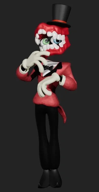 Avatar of Caine the Ringmaster & Abel the Bubble | The Digital Circus: Re-Fun-Magined